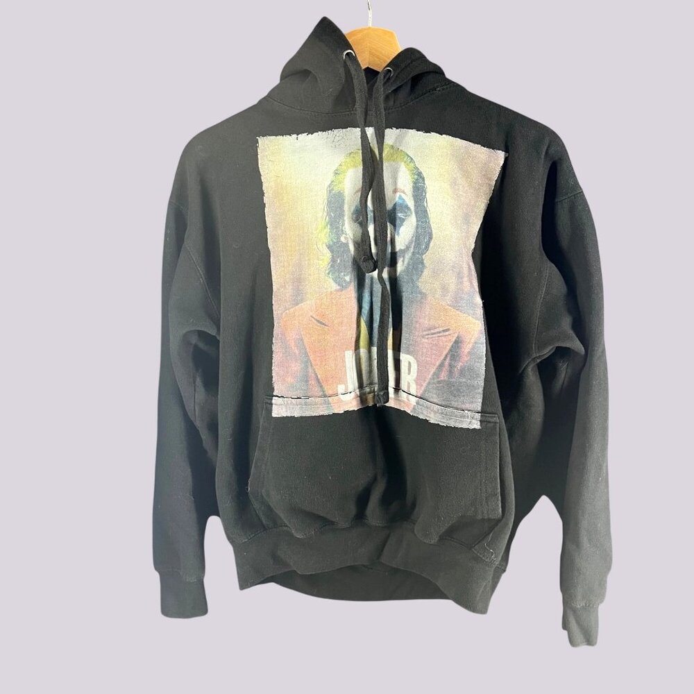 Joker Graphic Hoodie Black Saad M Cotton/Polyester Made In Pakistan